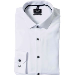 OLYMP No. Six 24/Seven Overhemd, super slim, Modern Kent, Wit
