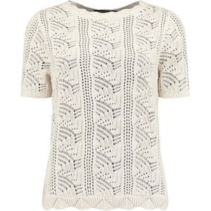 Bloomings Trui beige (Maat: XL) - Effen - Halslijn: Ronde hals,