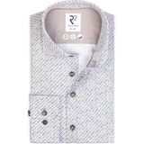 R2 Amsterdam - Overhemd - Blauw - Bedrukt