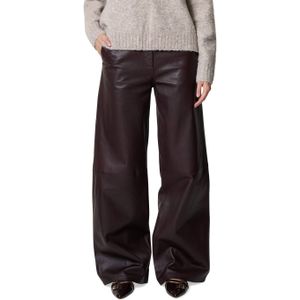 STUDIO AR Broek bordeaux (Maat: 36) - Effen