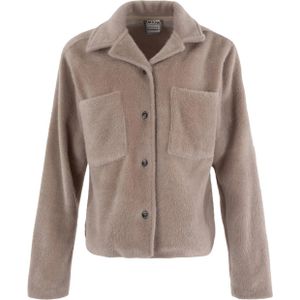 Moscow Dames vest beige (Maat: L) - Effen - Halslijn: Revers,