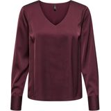 Only - Onlmika - Top - Bordeaux - Lange Mouwen