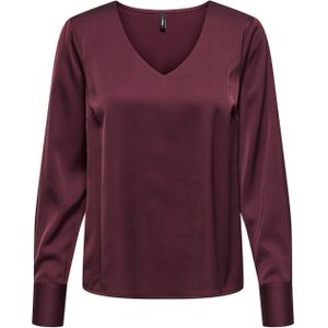 Only - Onlmika - Top - Bordeaux - Lange Mouwen