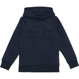 Gant Hoodie blauw (Maat: 152) - Effen - Halslijn: Capuchon,