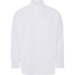 New Amsterdam Overhemd lange mouw wit (Maat: S) - Effen
