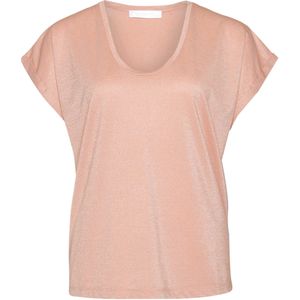 Rino & pelle T-shirt oranje (Maat: M) - Glitter - Halslijn: Ronde hals,