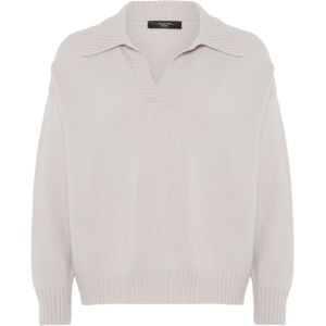 Weekend MaxMara Trui beige (Maat: L) - Effen - Halslijn: Polokraag,