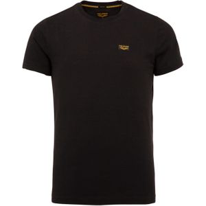 PME Legend T-shirt zwart (Maat: S) - Effen - Halslijn: Ronde hals,