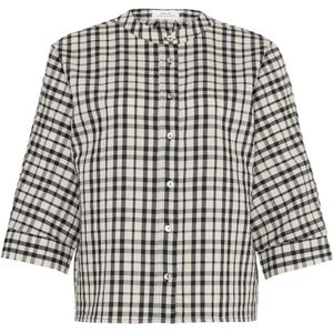 Opus - Fountry - Damesblouse - Zwart - Lange Mouwen