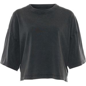 Bellerose Dames t-shirt grijs (Maat: XL) - Effen - Halslijn: Ronde hals,