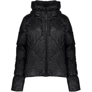 Geisha - Jas Leopard - Donsjack - Zwart - Dames