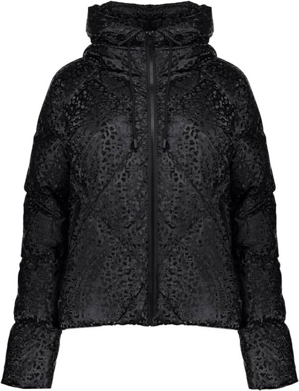 Geisha - Jas Leopard - Donsjack - Zwart - Dames