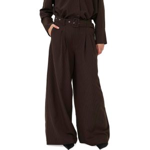 Casual broek VittaMW Casual broek Loose fit dark brown