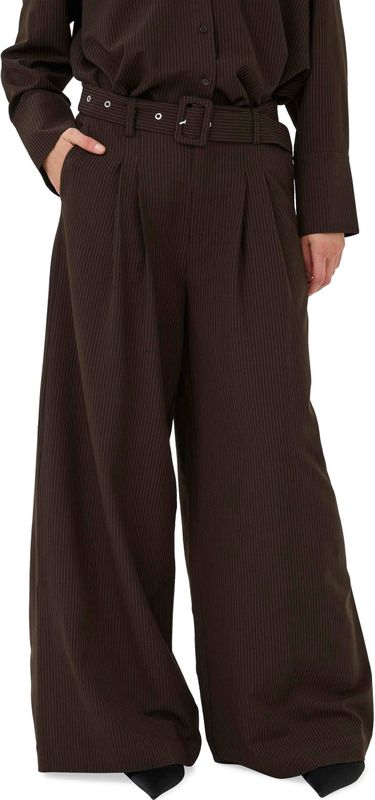 Casual broek VittaMW Casual broek Loose fit dark brown