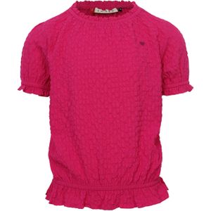 Looxs Little T-Shirt roze (Maat: 104) - Effen - Halslijn: Ronde hals,