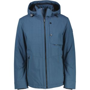 Lerros - Outdoorjack - Storm Blue - Heren Blouson in Structuurlook