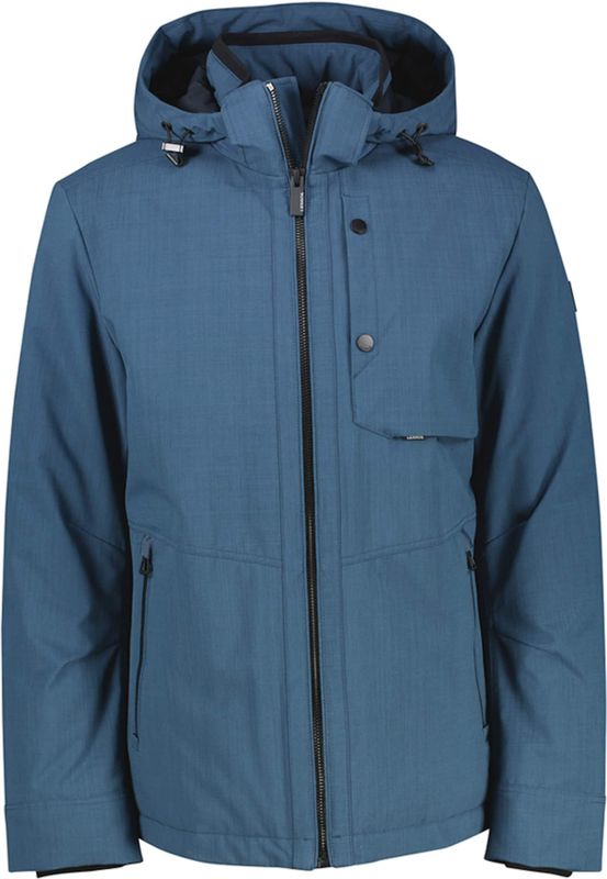 Lerros - Outdoorjack - Storm Blue - Heren Blouson in Structuurlook
