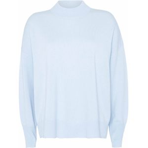 FFC Fashion Trui blauw (Maat: S) - Effen - Halslijn: Opstaande kraag,
