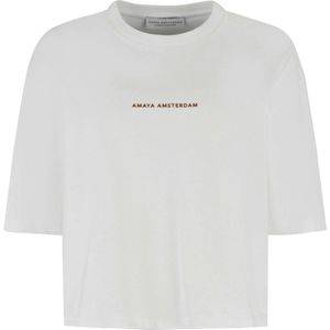 Amaya Amsterdam - T-shirt - Wit - Ronde Hals
