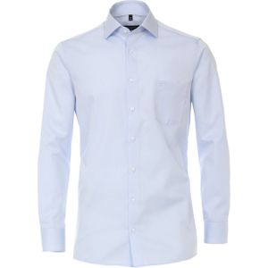 Casa Moda Overhemd lange mouw blauw (Maat: 50) - Effen