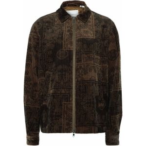 Les Deux Heren jas bruin (Maat: M)