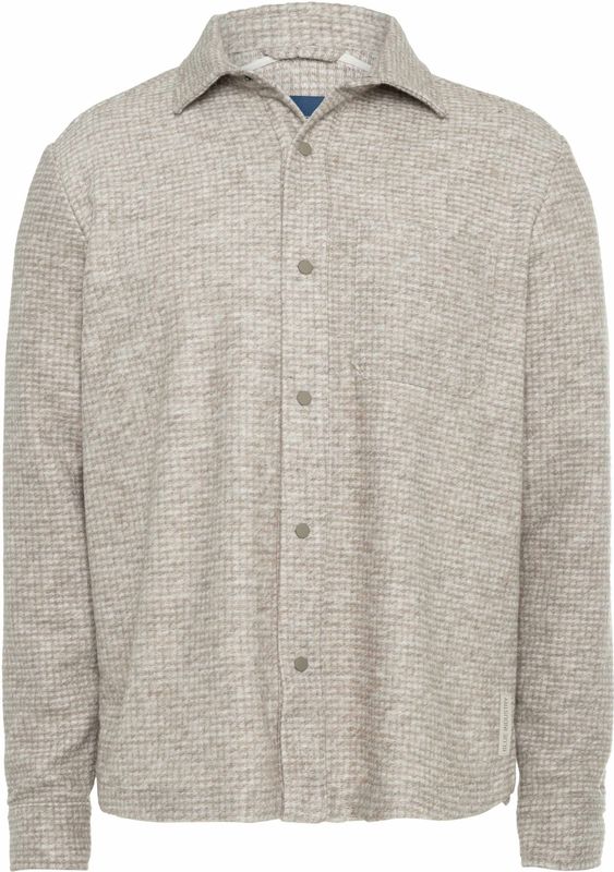 Blue Industry - Geruite Overshirt - Wolblend - Normale Fit