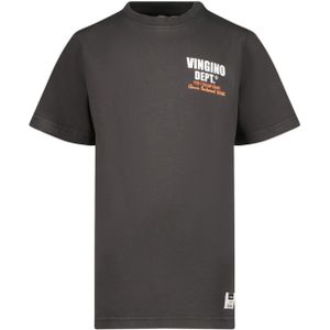 Vingino T-shirt grijs (Maat: 152) - Tekst - Halslijn: Ronde hals,