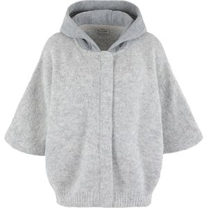 Moscow Dames vest grijs (Maat: XL) - Effen - Halslijn: Capuchon,