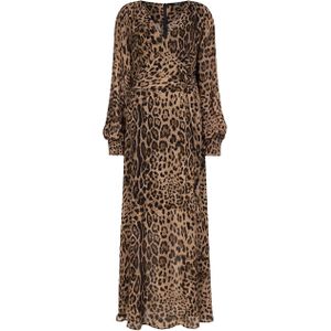 Ibana Jurk bruin (Maat: 36) - Halslijn: V-hals,