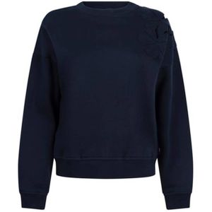 Jansen Amsterdam - Gaby Trui SW 156 Long Sleeve - Donkerblauw - Truien & Vesten Dames