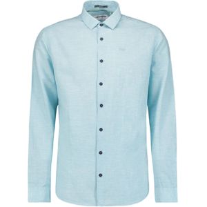 No Excess Overhemd lange mouw blauw (Maat: XL) - Mélange