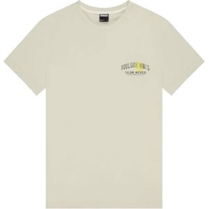 Kultivate T-shirt beige (Maat: S) - Tekst - Halslijn: Ronde hals,