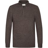 Profuomo - Half Zip Pullover - Bruin - Heren