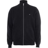 Fynch-Hatton Heren vest blauw (Maat: S) - Effen - Halslijn: Opstaande kraag,