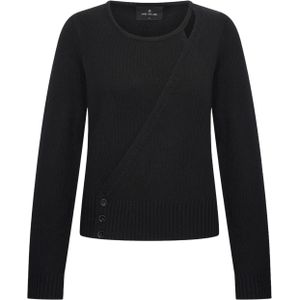 Aimée the Label Trui zwart (Maat: XS) - Effen - Halslijn: Ronde hals,