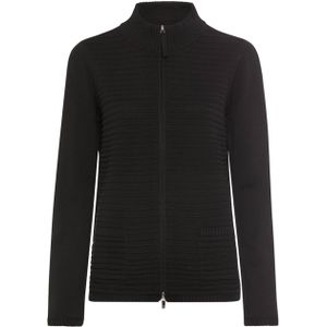 Olsen Dames vest zwart (Maat: 36) - Effen - Halslijn: Opstaande kraag,