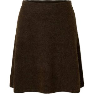 Wolmix - Gebreide Rok - High-waist - Elastische Tailleband - Regular Fit