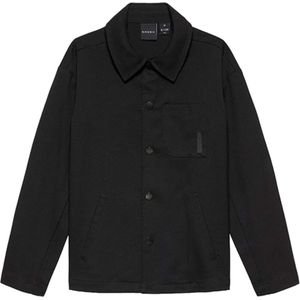 NIK & NIK Jongens overhemd lange mouw zwart (Maat: 140) - Effen