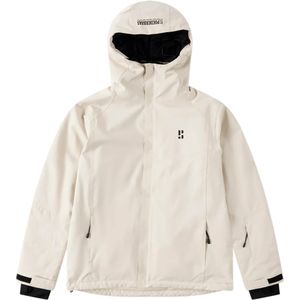 Poederbaas Heren ski-jas beige (Maat: S)