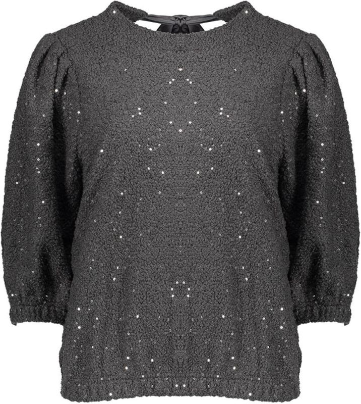 Geisha - Top Top - Antraciet - Pailletten Top