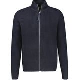 LERROS - Gebreid Vest - Navy - Met Ritssluiting - Lange Mouw