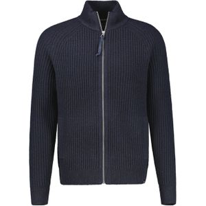 LERROS - Gebreid Vest - Navy - Met Ritssluiting - Lange Mouw