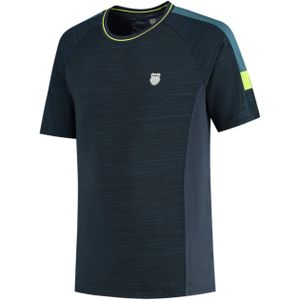 K-Swiss T-shirt blauw (Maat: M) - Halslijn: Ronde hals,