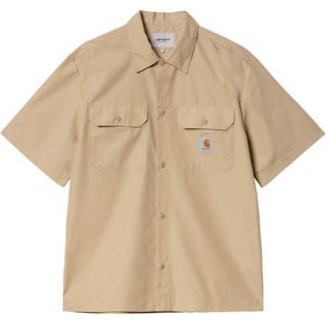 Carhartt WIP Overhemd lange mouw bruin (Maat: M) - Effen