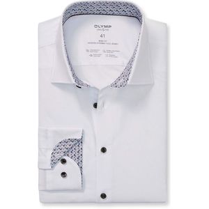 OLYMP - 24/7 Level 5 - Body Fit Overhemd - Wit - Tricot