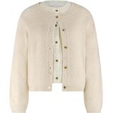 Nukus Dames vest beige (Maat: XS) - Mélange - Halslijn: Ronde hals,