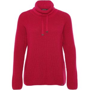 Golléhaug Dames trui rood (Maat: 42) - Effen - Halslijn: Col,