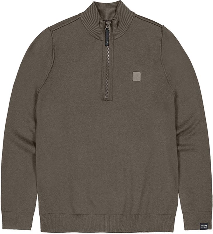 Butcher of Blue - Clifden Halfzip - Bruin - Tricot