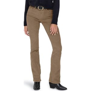 Only ONLMARY GLOBAL MID SWEETF CORD broek bruin (Maat: 40-32)