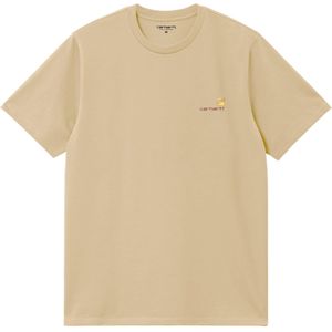 Carhartt WIP T-shirt beige (Maat: L) - Effen - Halslijn: Ronde hals,